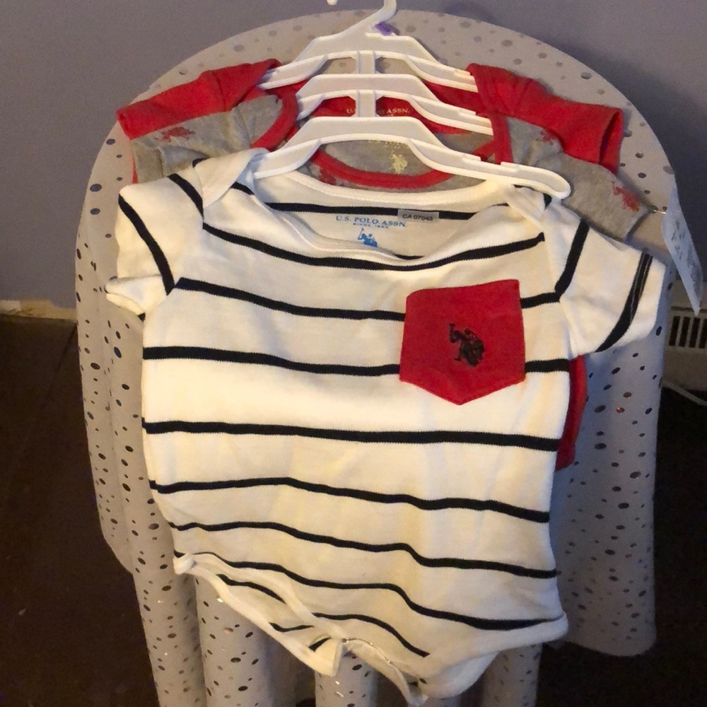 U.S Polo baby onesies
